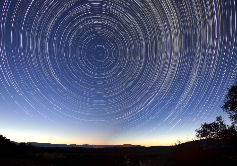 Star Trails in the night Sky
